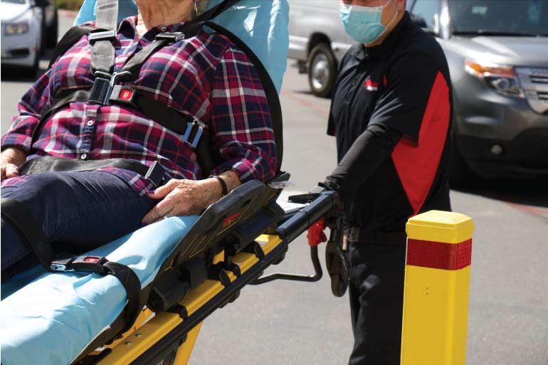 gurney transportation in california